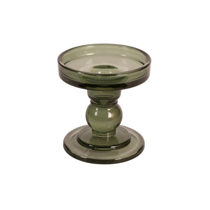 Lysestake til kubbelys, grønn - 8,8 cm