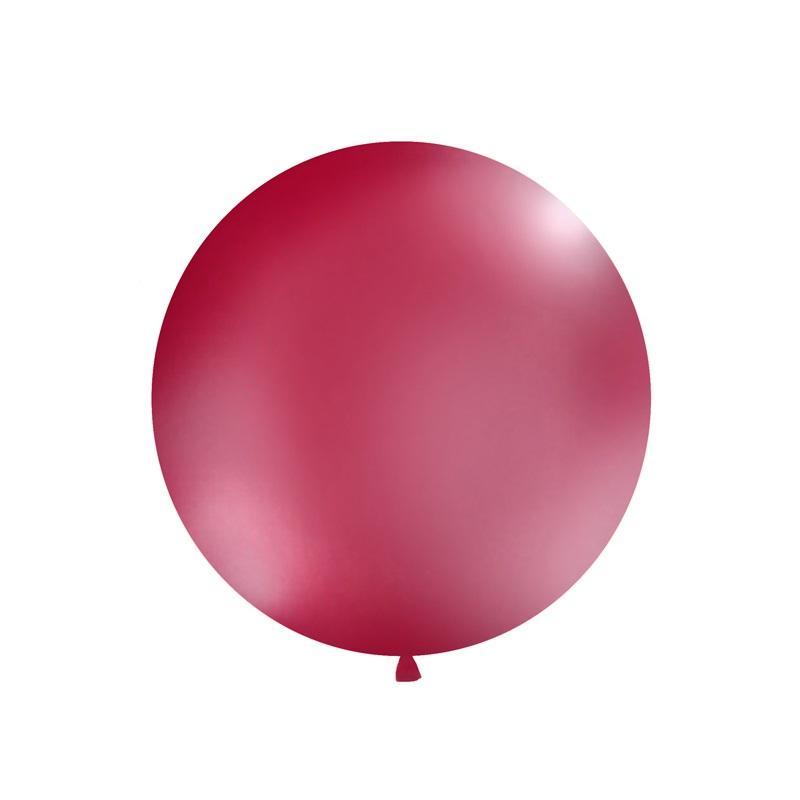 Gigantisk ballong, pastell 100 cm - Burgunder