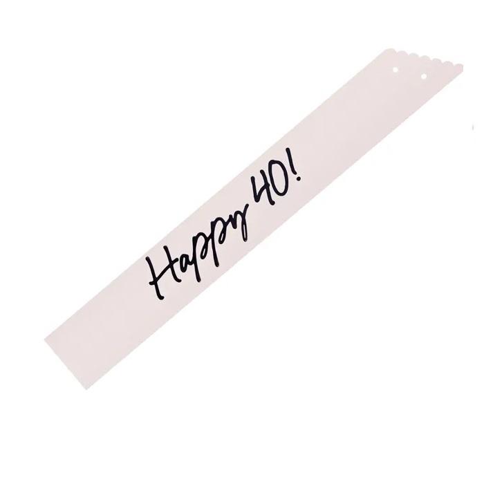 Bursdagsbånd - Happy 40!