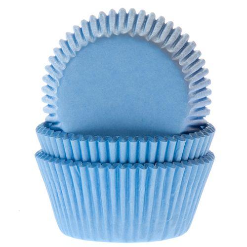 Cupcakeformer, lys blå – 50 stk