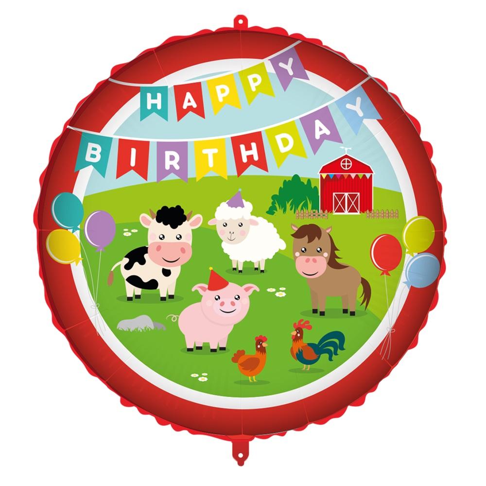 Folieballong, Happy birthday - Bondegård
