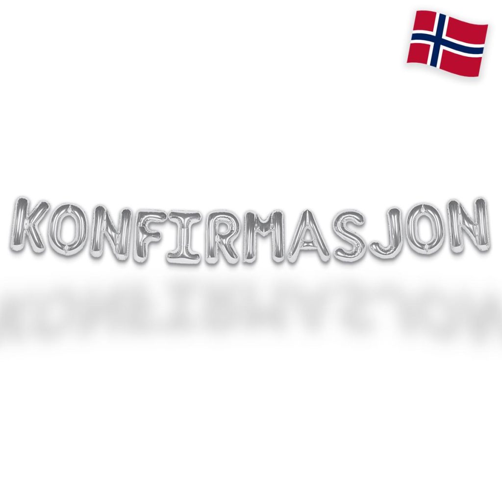 Ballongbanner, Konfirmasjon - Sølv