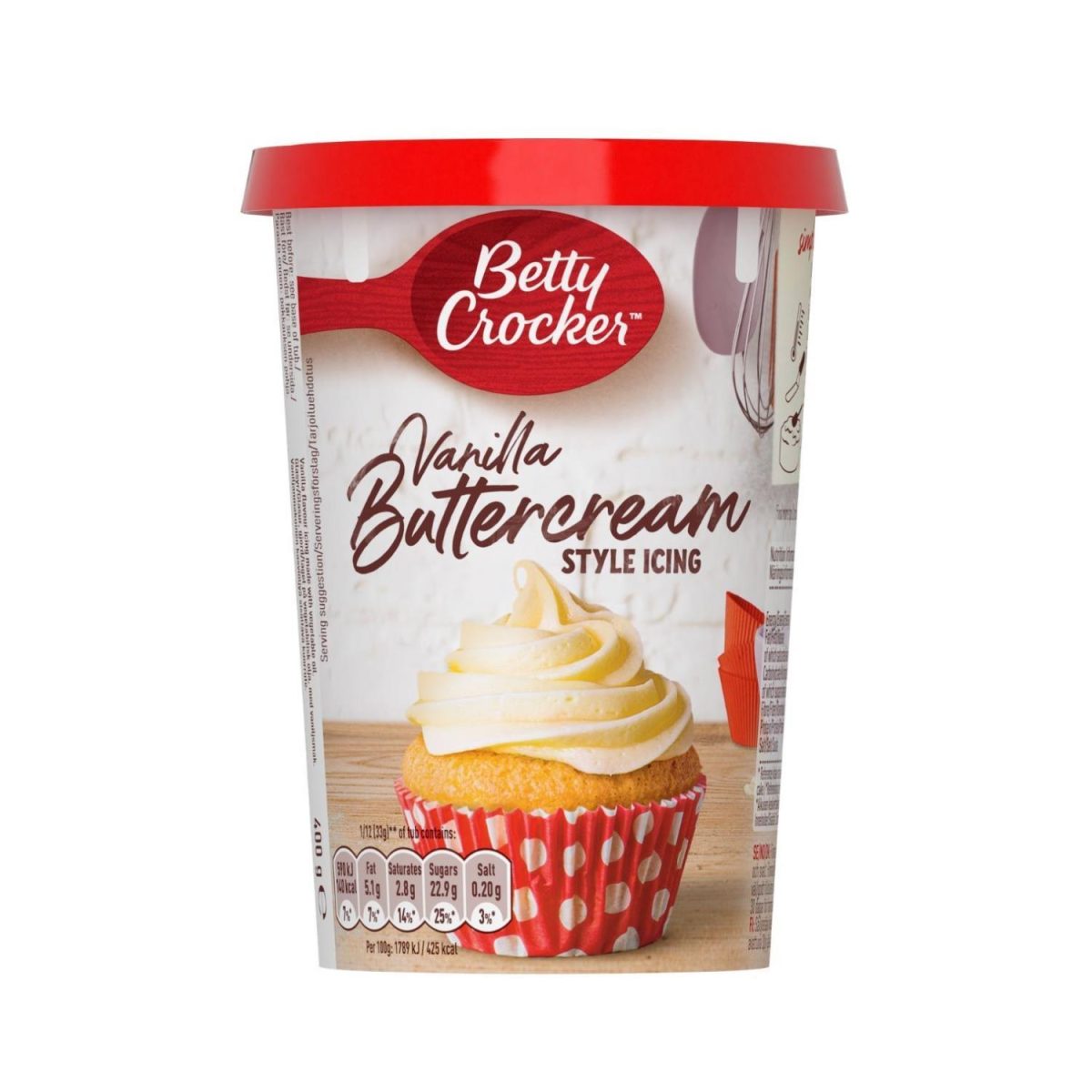 Betty Crocker ferdig smørkrem - 400g