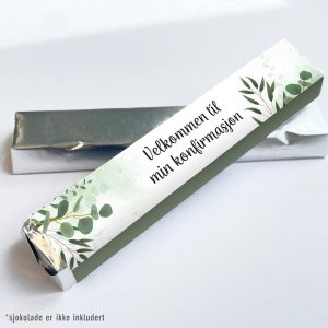 Kinder omslag, Konfirmasjon eucalyptus - 20 stk
