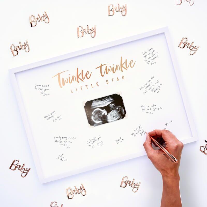 Gjestebok, minnetavle babyshower