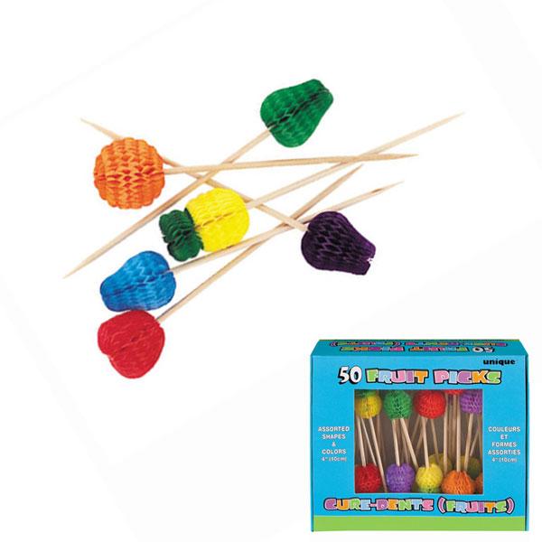 Cocktailpinner frukt – 50 stk