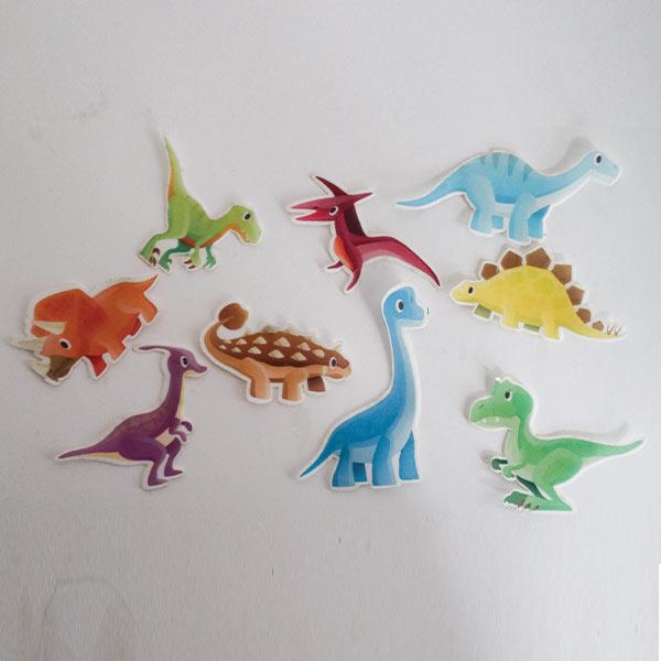 Spiselige cupcakebilder, søte dinosaurer - 27 stk