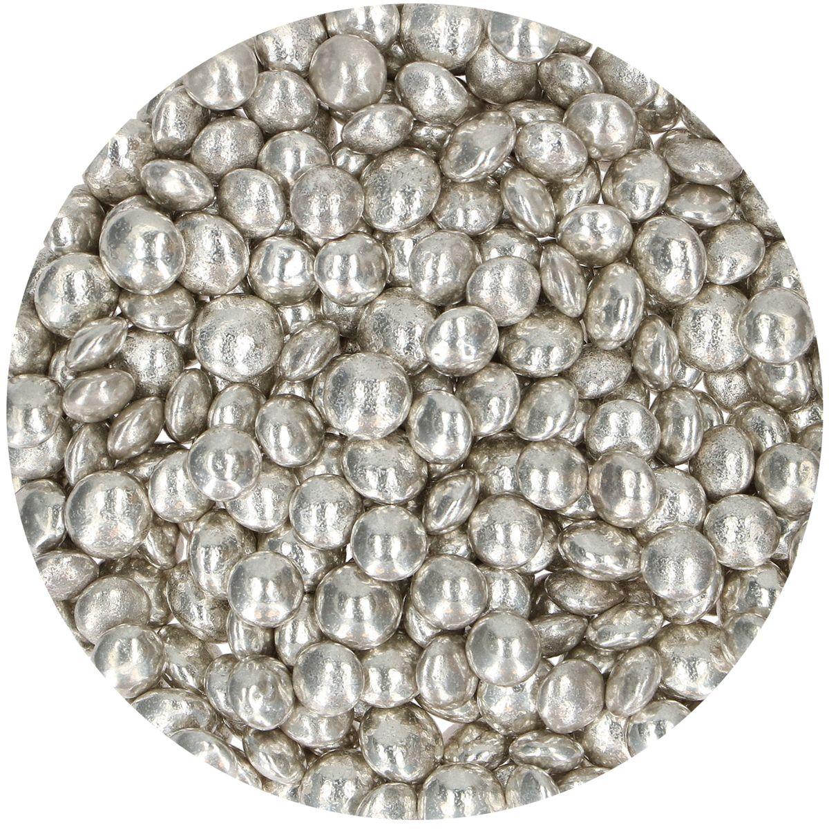 Sjokoladelinser - Metallic sølv