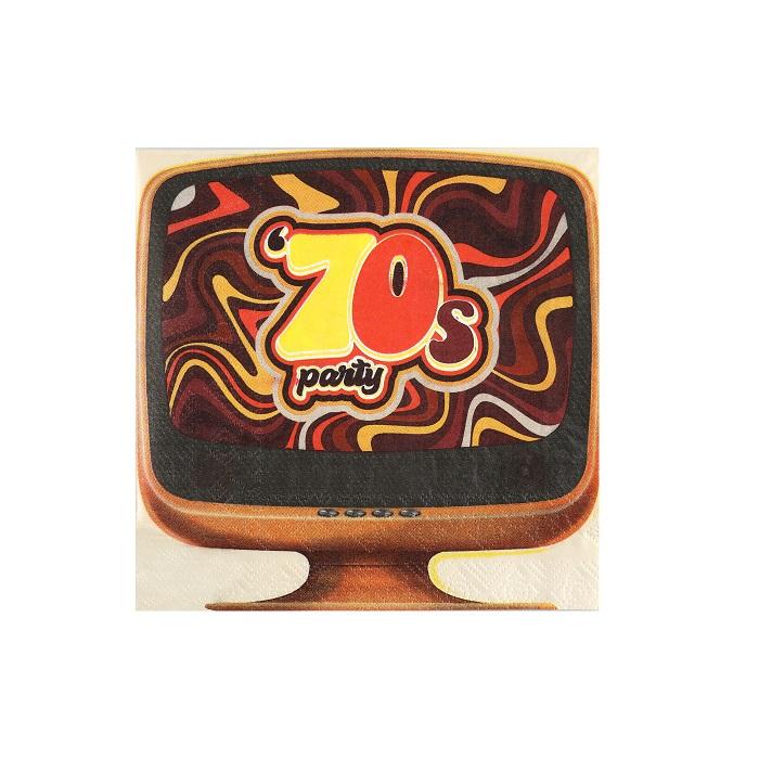 Servietter, 70s – 20 stk