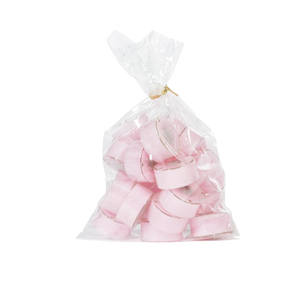Telys, 20 stk - Lys rosa