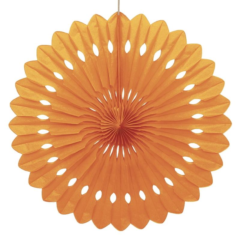 Papirvifte oransje – 40 cm