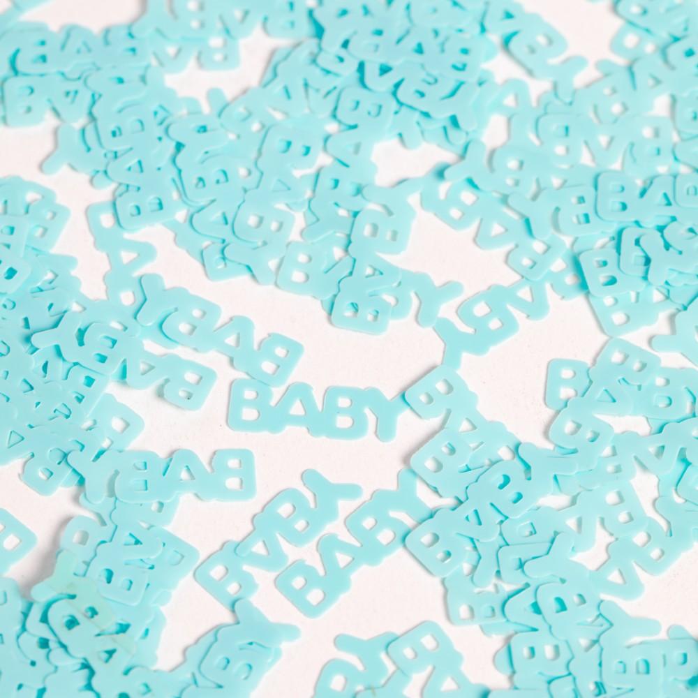 Bordkonfetti, Baby - Lys blå