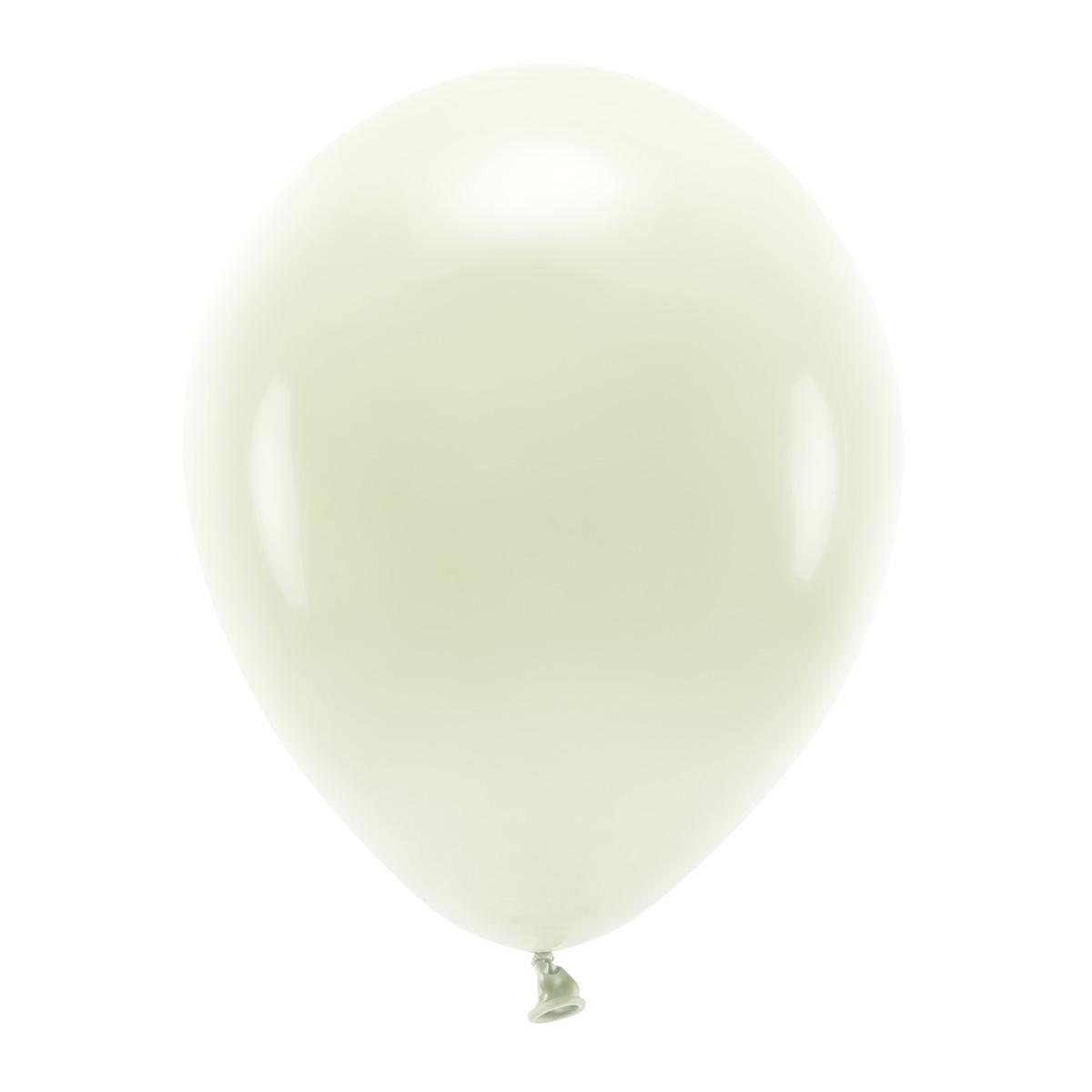 ECO Ballonger pastell 30 cm, krem - 100 stk
