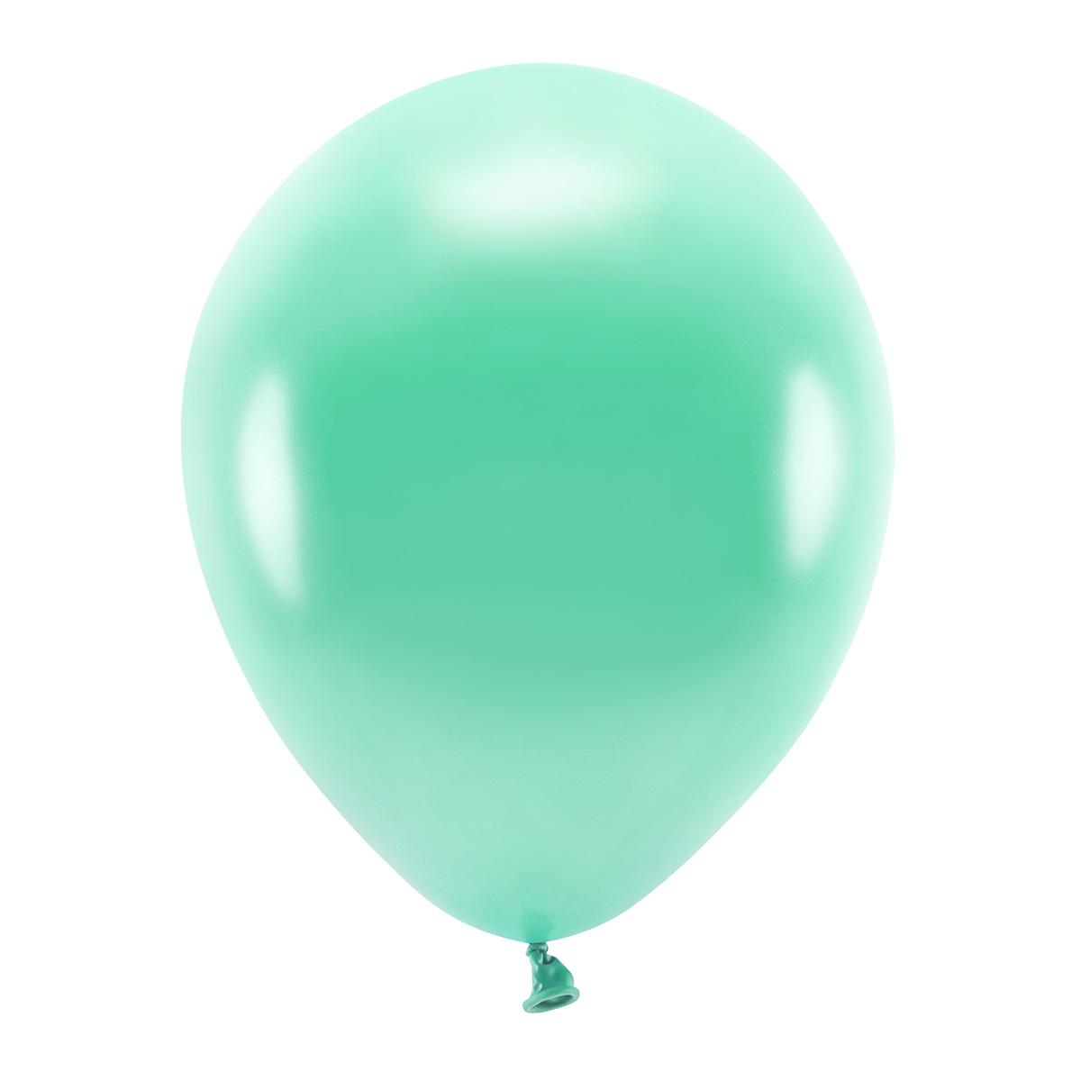 ECO Ballonger metallic 30 cm, mørk grønn - 100 stk