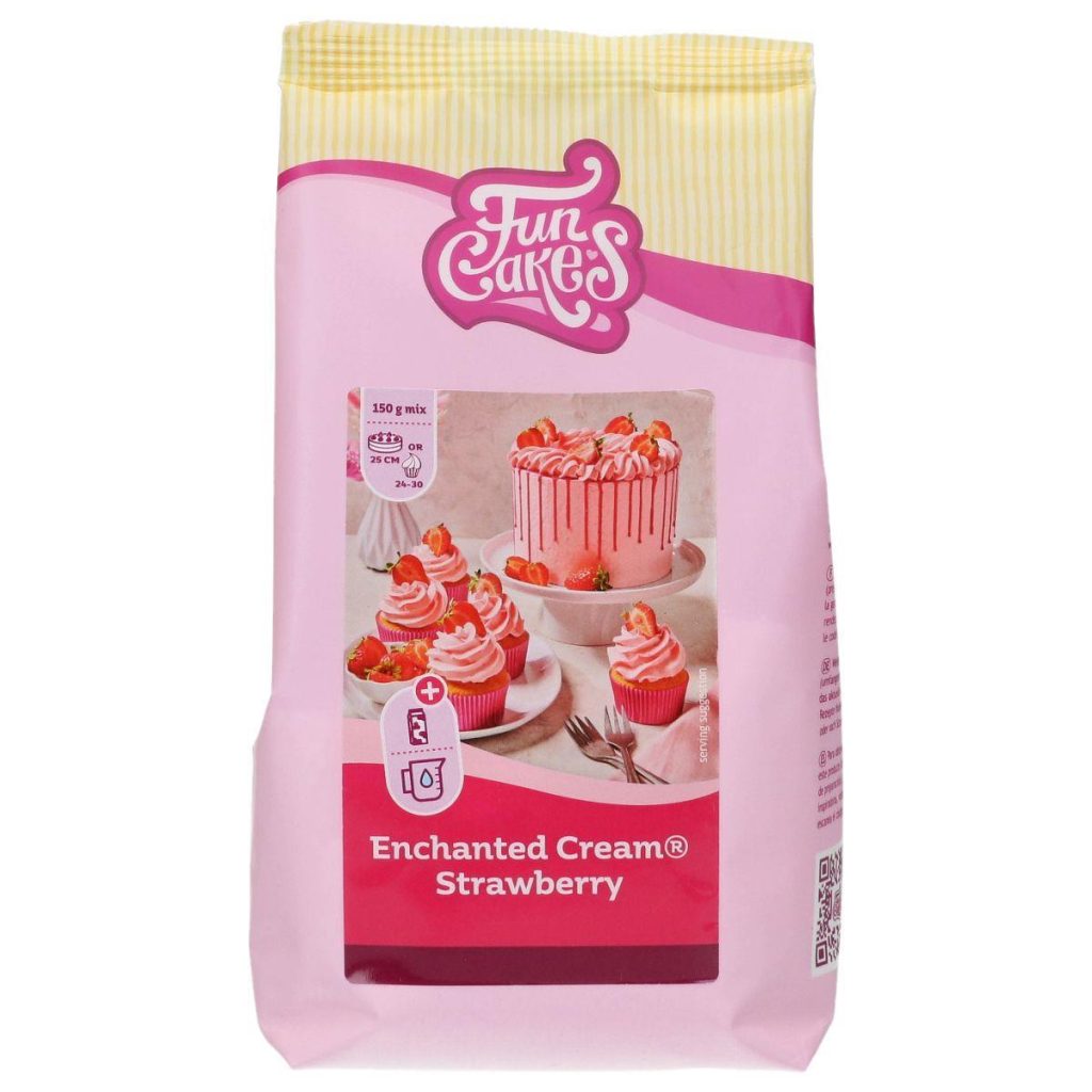 FunCakes Miks, Enchanted Cream jordbær - 450g