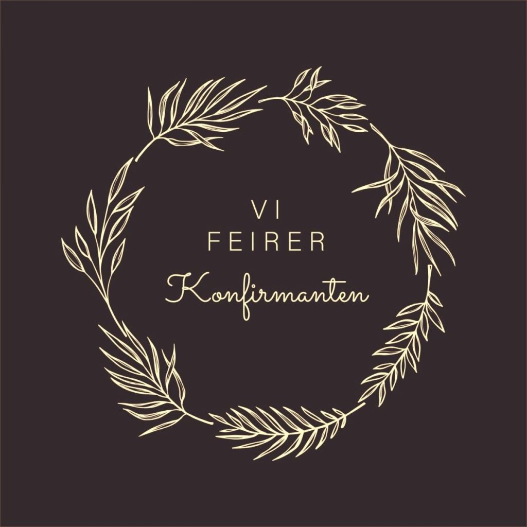 Servietter, Vi feirer konfirmanten, mørk blå – 20 stk