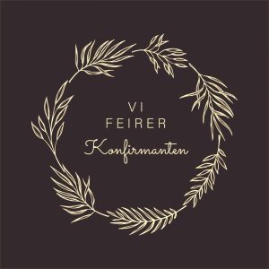 Servietter, Vi feirer konfirmanten, mørk blå – 20 stk