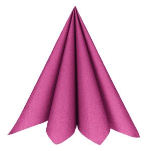 Servietter middag eksklusiv,  mørk rosa - 20 stk
