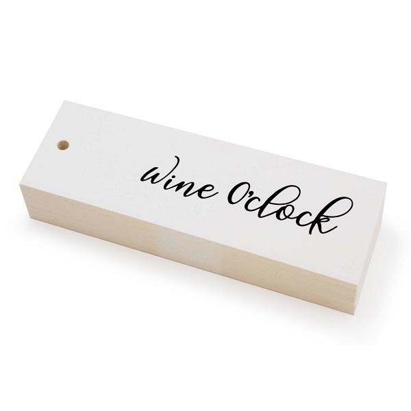 Kort etikett - Wine o'clock