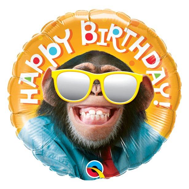 Folieballong - Happy Birthday ape