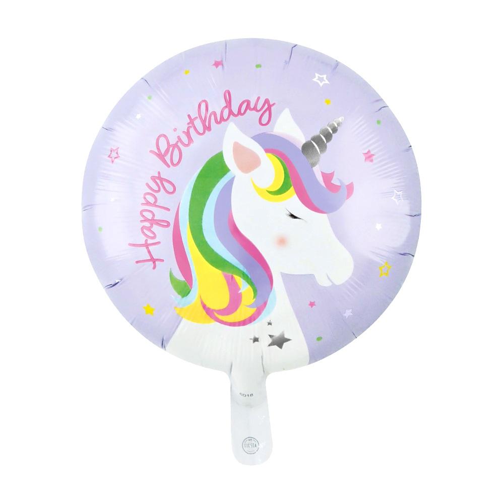 Folieballong, Happy birthday - Enhjørning