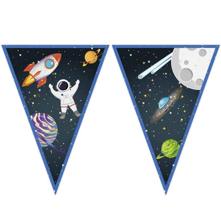 Flaggbanner, Romfart - 230 cm