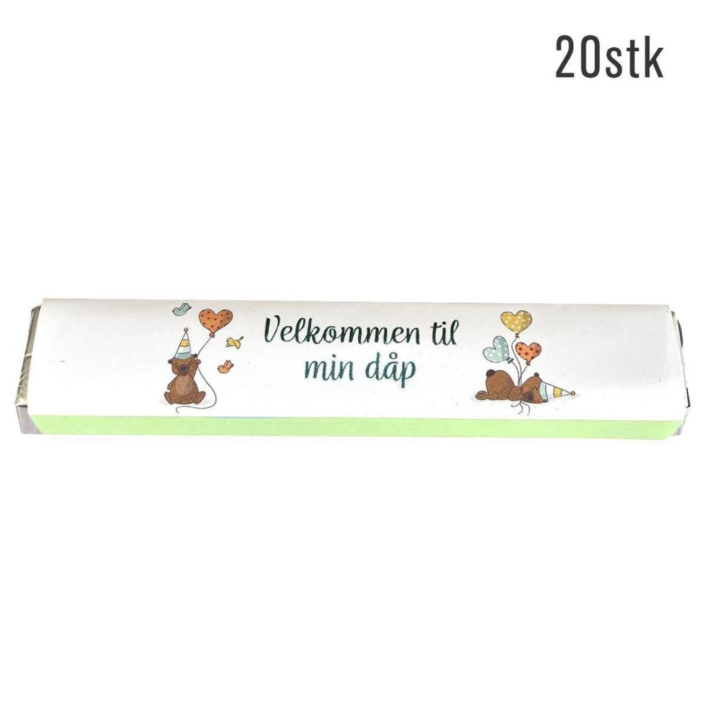 Kinder omslag, Dåp dus grønn - 20 stk