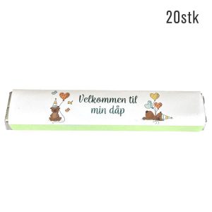 Kinder omslag, Dåp dus grønn - 20 stk