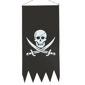Veggbanner, pirat - 86 cm