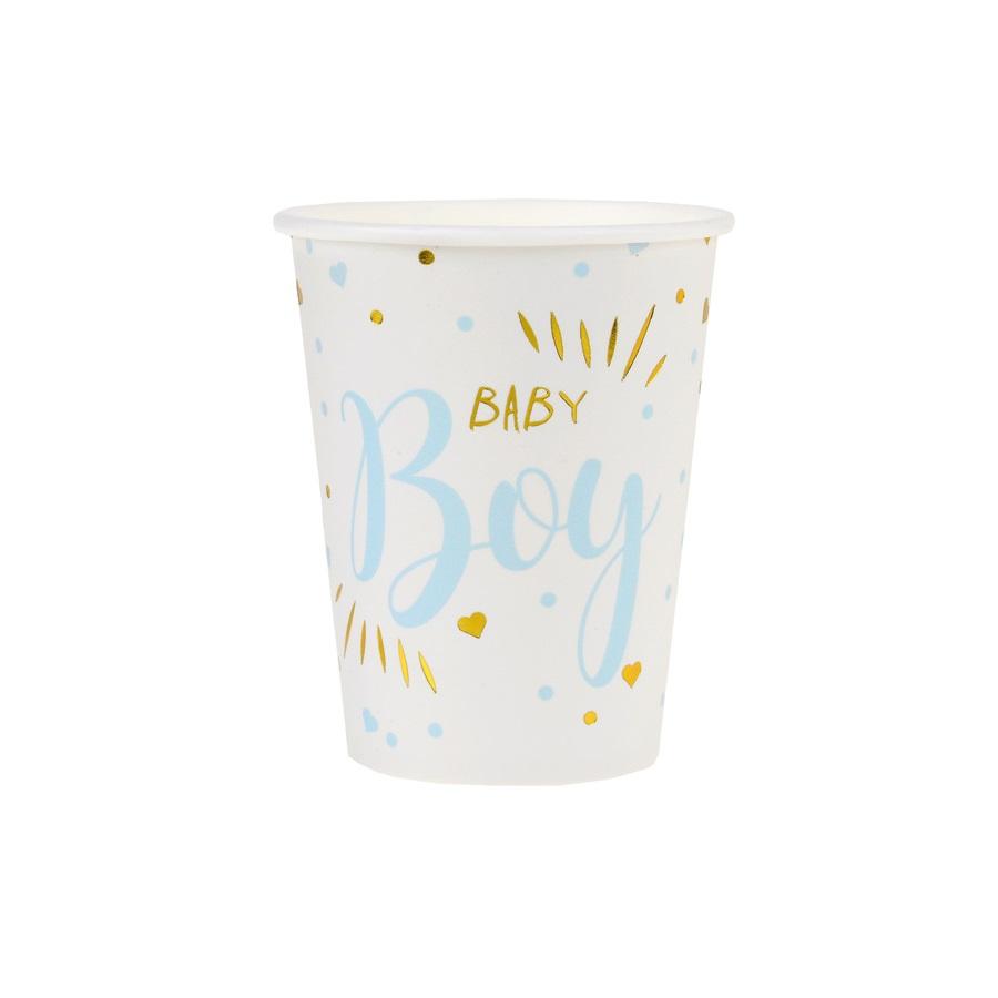 Pappkopper Baby boy - 10 stk