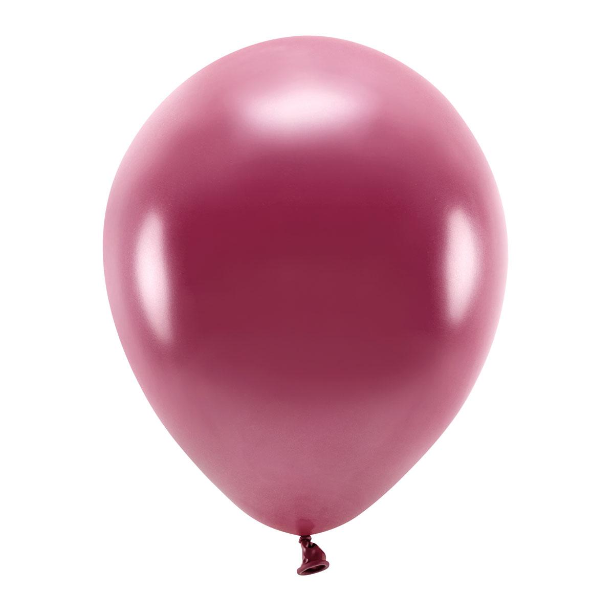 Ballonger, metallic plomme - 10 stk