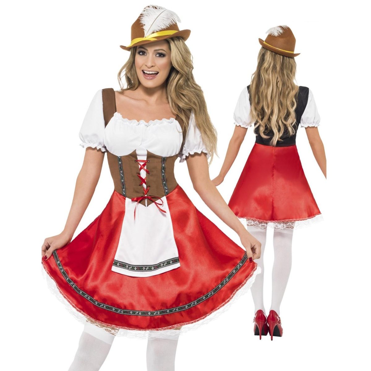 Oktoberfestkjole Stine - rød
