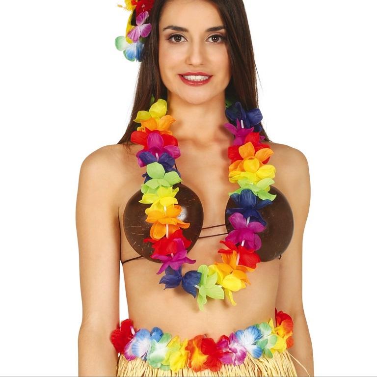 Hawaiikrans enkel - fargerik
