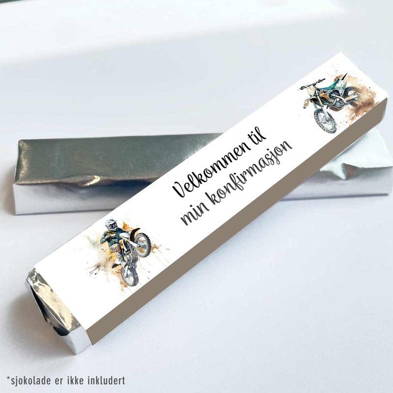 Kinder omslag, Konfirmasjon Motorcross - 20 stk