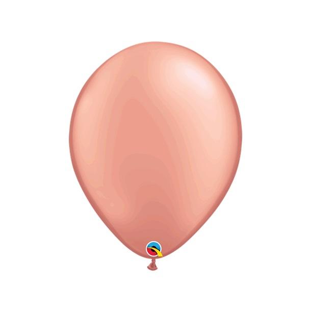 Ballonger metallic rosegull, 40 cm - 10 stk
