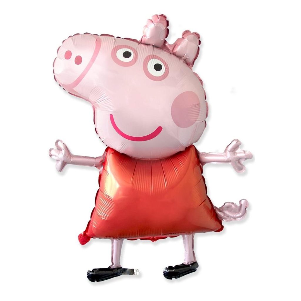 Folieballong stor silhuett - Peppa gris