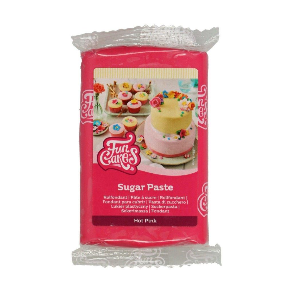 Fondant, 250g - Mørk rosa