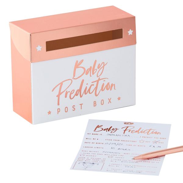 Babyshower spådomsboks med 20 kort