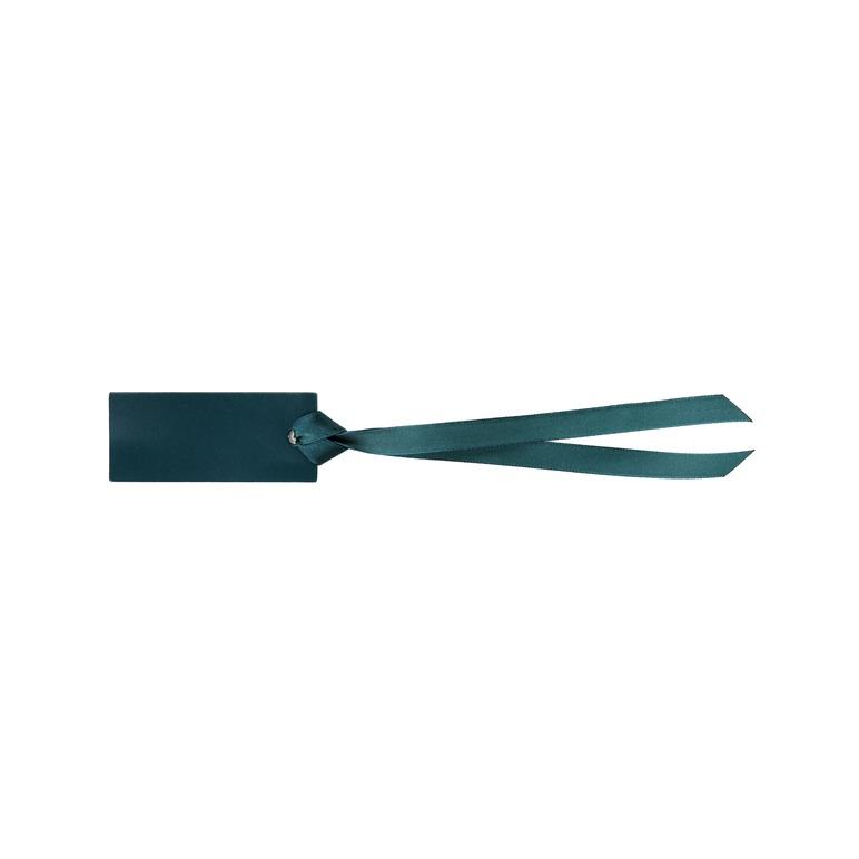 Bordkort etikett, petrol blå - 12 stk