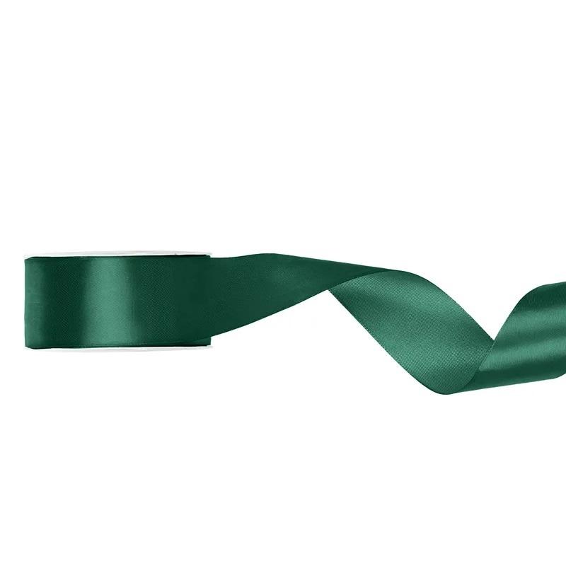 Silkebånd 25mm, Mørk grønn – 25 m