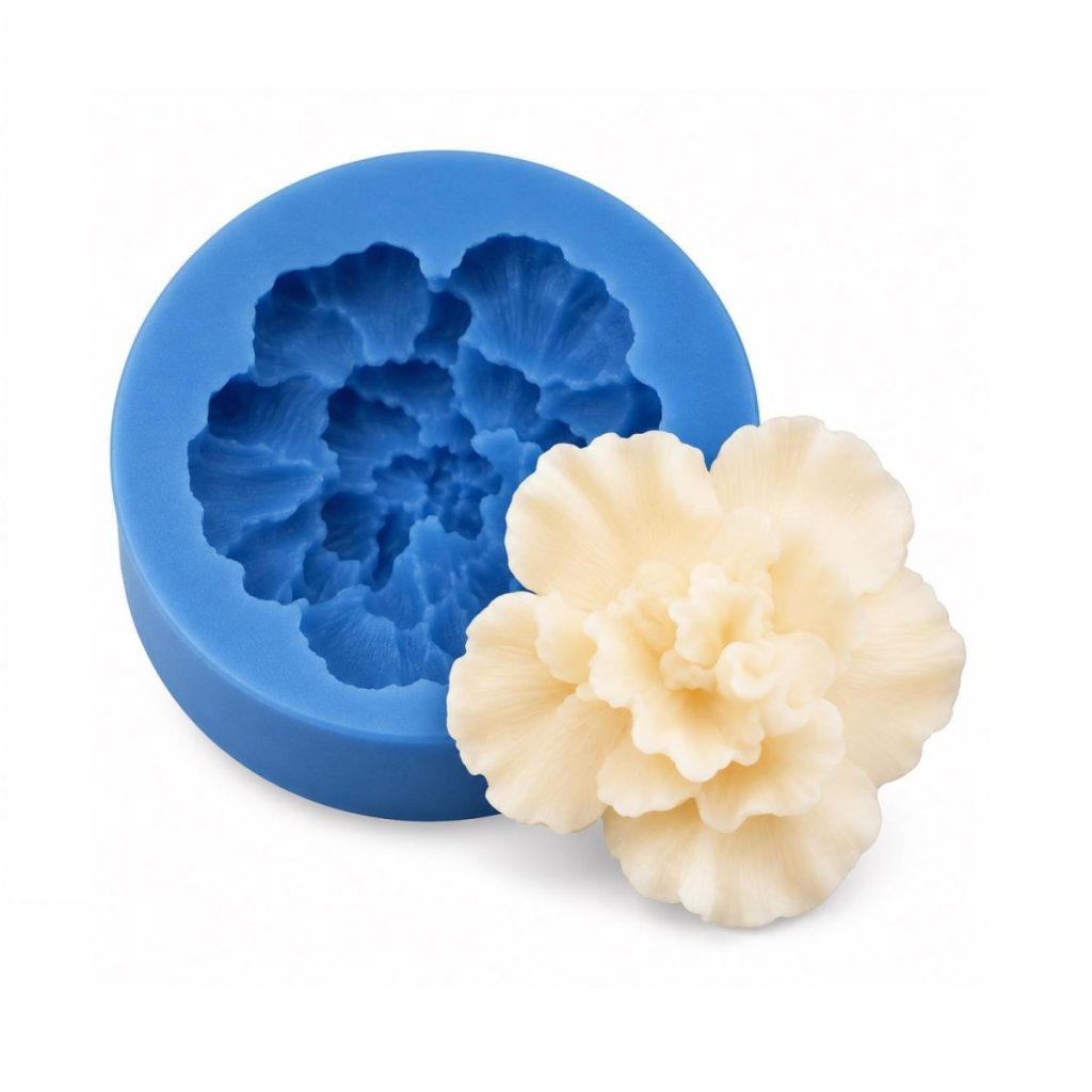Silikonform til kakepynt - Rose 50mm