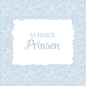 Servietter, Vi feirer prinsen – 20 stk