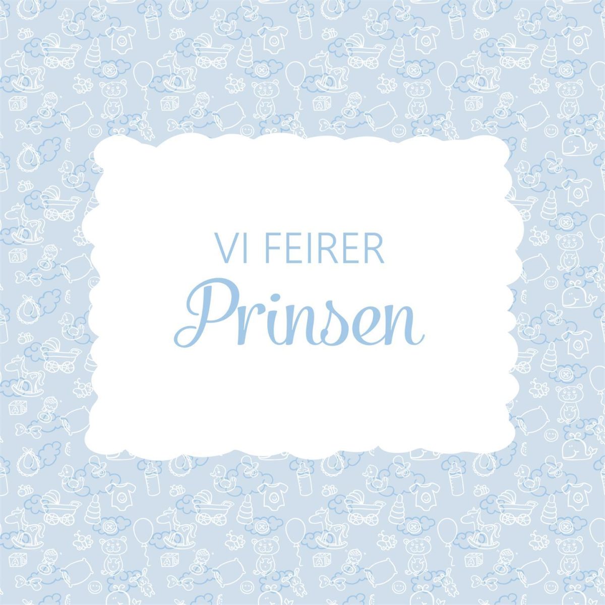 Servietter, Vi feirer prinsen – 20 stk