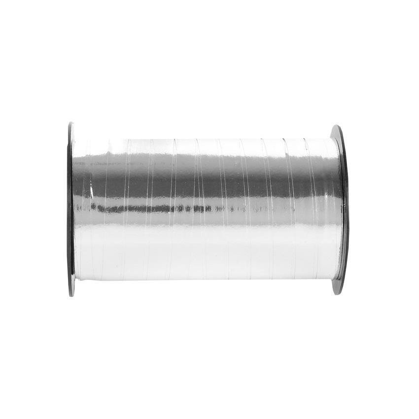 Gavebånd, metallic sølv - 50 meter