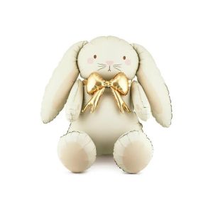 Folieballong, Beige kanin - 84 cm