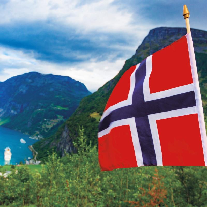 Servietter lunsj, norsk flagg – 20 stk