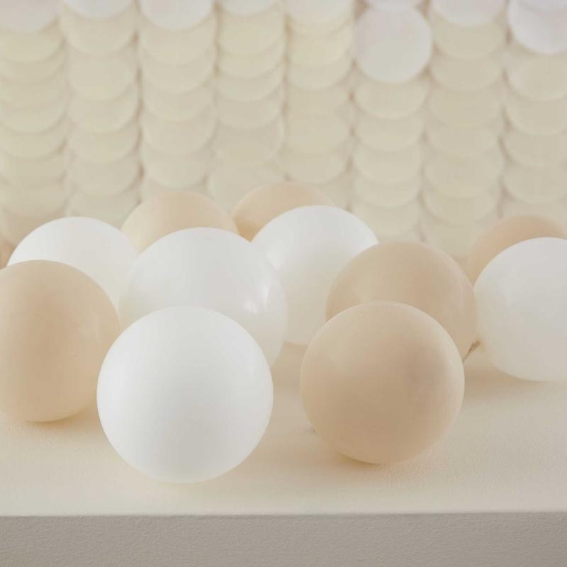 Ballonger naturmiks, 12 cm - 40 stk