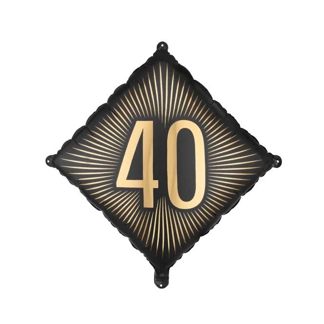 Folieballong diamant - 40 år