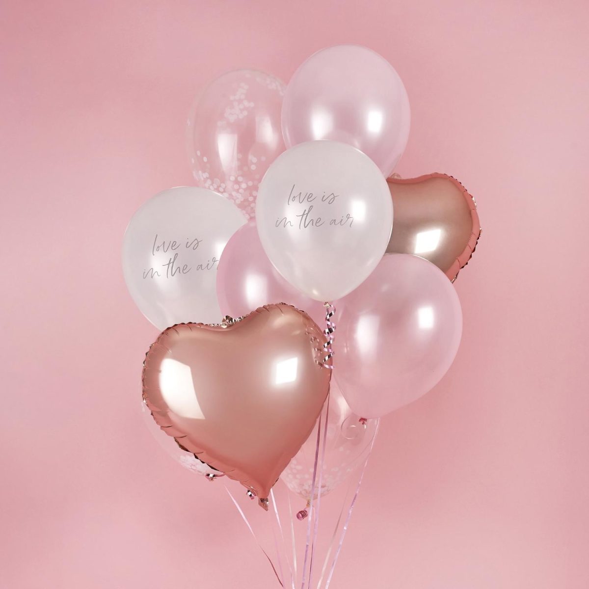 Ballongbukett, love is in the air, gjør det selv – 12 stk