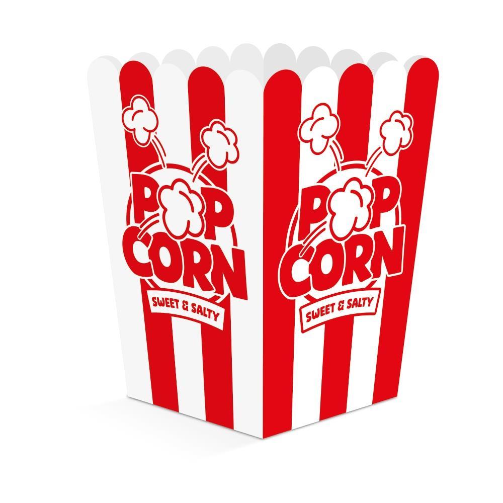 Popcornbeger nostalgisk 1,8 liter - 8 stk